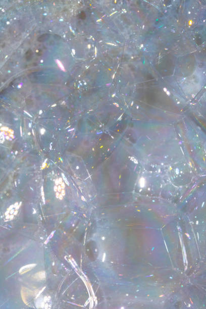 istock Close Up of Bath Water Bubbles Foam For Background In Blue 1189366235