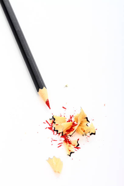 istock Red pencil  with shavings 1189369644