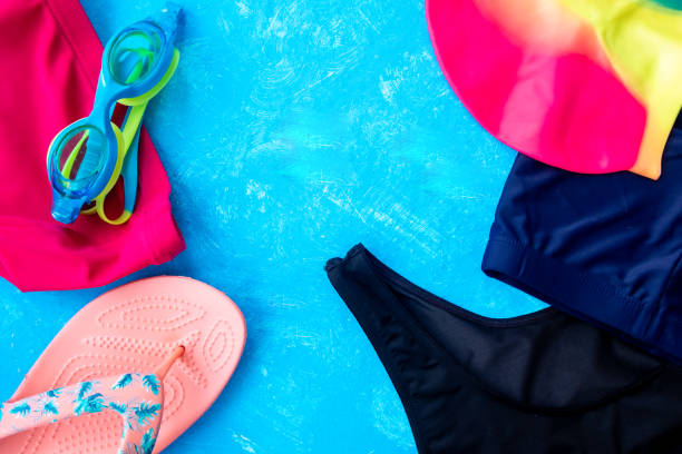 istock Concept he and she in the pool swimming together 1189377027