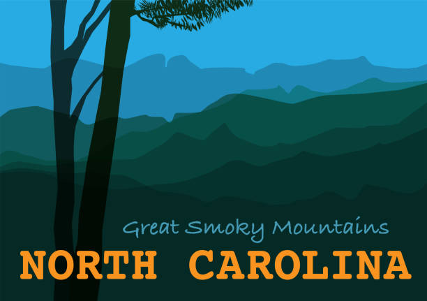 illustrations, cliparts, dessins animés et icônes de red rock canyon dans le nevada - great smoky mountains great smoky mountains national park mountain smoke