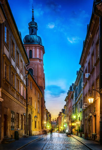 istock Warsaw old town street. 1189377562