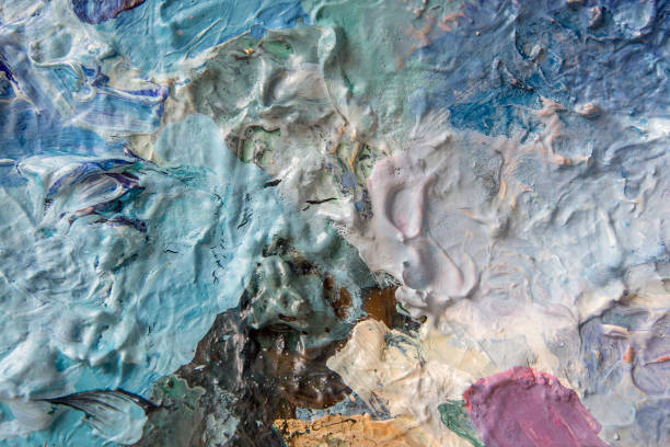 istock Oil color palette 1189381737