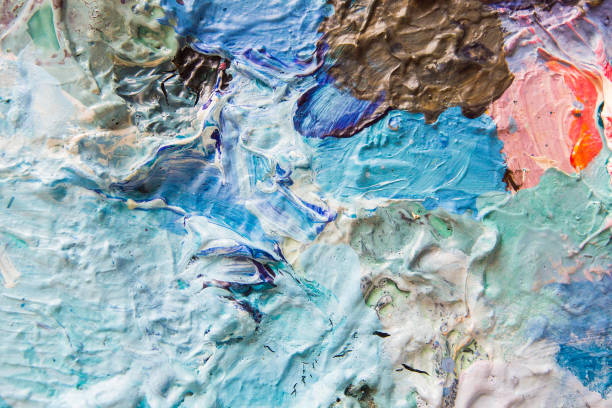 istock Oil color palette 1189381771