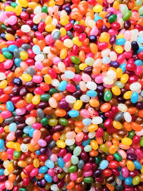 istock Colorful fruit lollipop candies mixed together close up 1189384686
