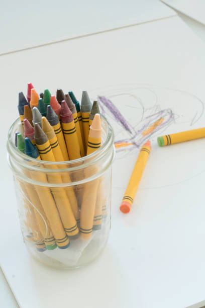 istock Colorful crayons being used for drawing,design, and illustration 1189390650