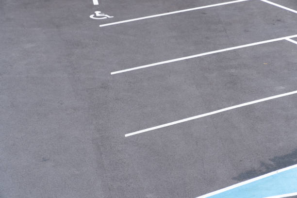 istock Parking slots for people with disabilities 1189392034