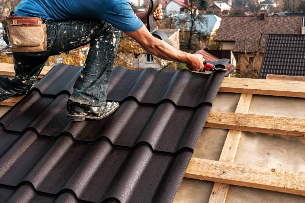 reparar el techo - roof repairing roofer chimney fotografías e imágenes de stock