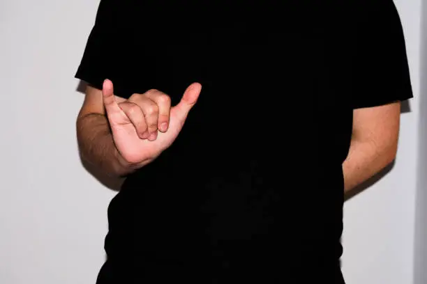 Letter "Y" in American Sign Language