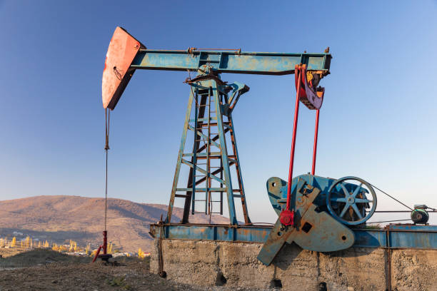 istock Oil rocking standing in the mountains 1189406906