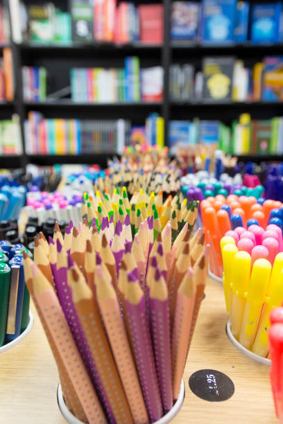 istock Colours pens, pencils, and Stationary 1189407615