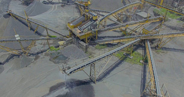 istock conveyor belt mine line rock transport 1189414378