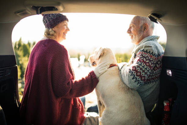 istock Senior couple with dog 1189415936