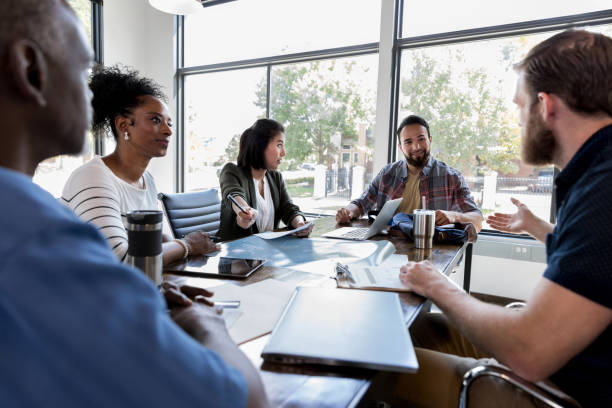 istock Business team brainstorm ideas 1189419349