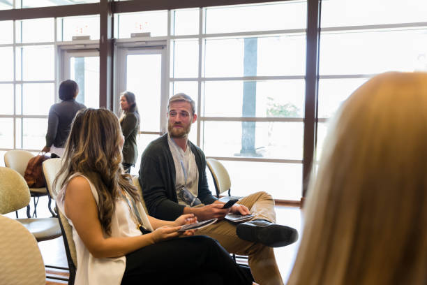 istock Business people attending conference or seminar 1189420422