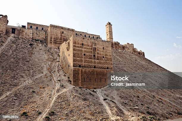 Siriaaleppo La Ciudadela Foto de stock y más banco de imágenes de Aire libre - Aire libre, Aleppo, Arabesco - Estilo