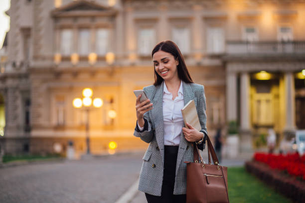 istock Brunette woman going home after work 1189439895
