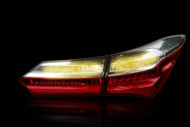 istock Car tail lights technology that is separate from the crate. With cut out 1189450622