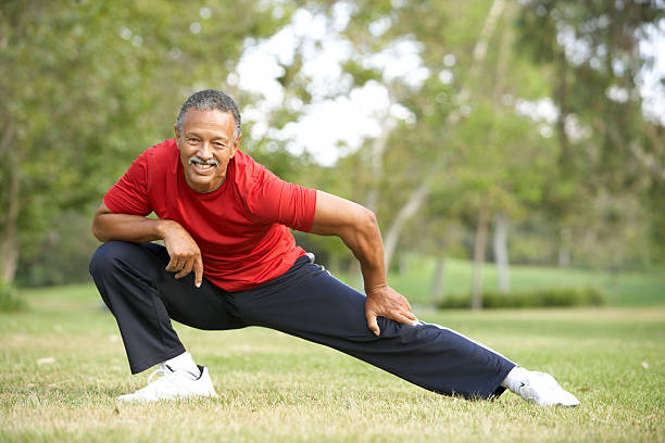 istock Senior Man Exercising In Park 118945078