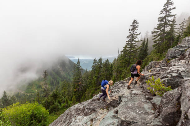 istock Girls Hiking in Canada 1189470092