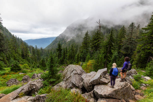 istock Girls Hiking in Canada 1189470137