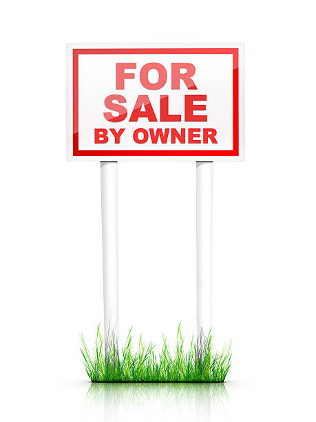 Real Estate Sign For Sale by Owner  for sale sign information sign information symbol stock pictures, royalty-free photos & images