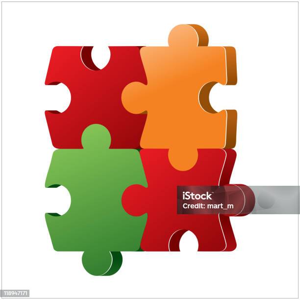 Jigsaw Puzzle - Stockowe grafiki wektorowe i więcej obrazów Aspiracje - Aspiracje, Bez ludzi, Część