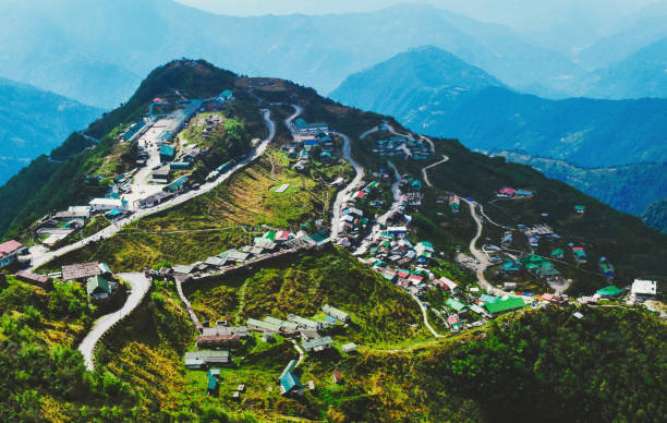 북식킴 산맥. - sikkim 뉴스 사진 이미지