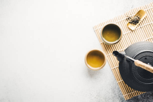istock Tea concept with teapot and cups 1189476796