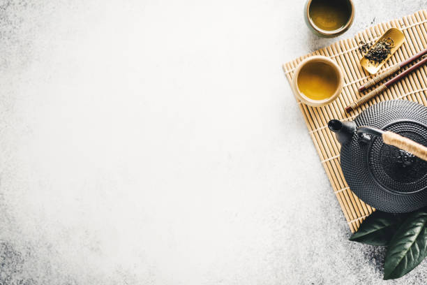 istock Tea concept with teapot and cups 1189476812