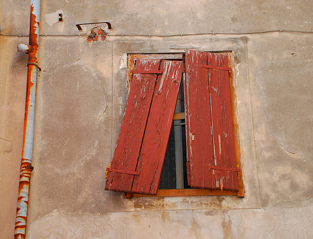 istock Broken Brown Shutters in Izola 118947790