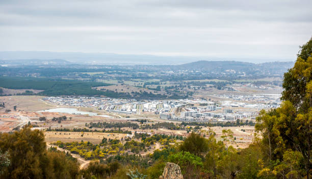 istock View from a public vantage point across the city area (distant) 1189479390