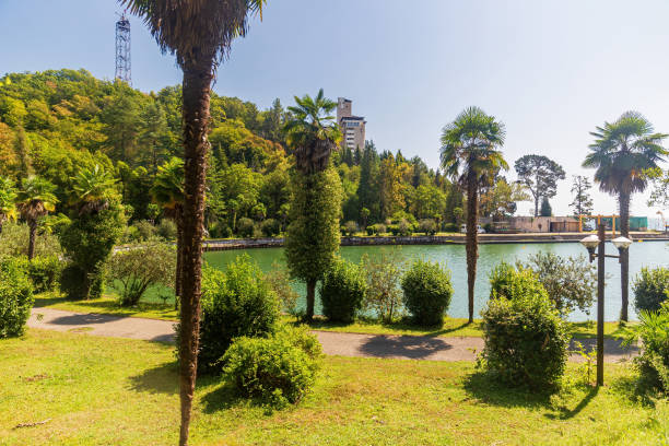istock Caucasian landscape on the beach. 1189486420
