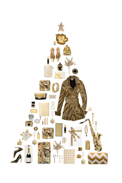 Christmas tree made of gifts