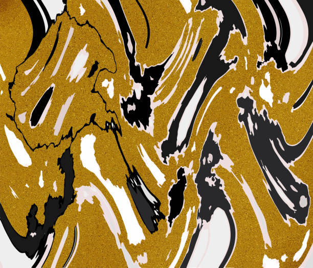 istock Vector Gold, Black and White Shiny, Glitter, Geometrical Background. Abstract, Artistic Design. 1189489722