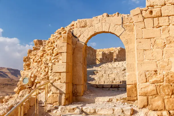 Ruins of the ancient Masada castle, Israel