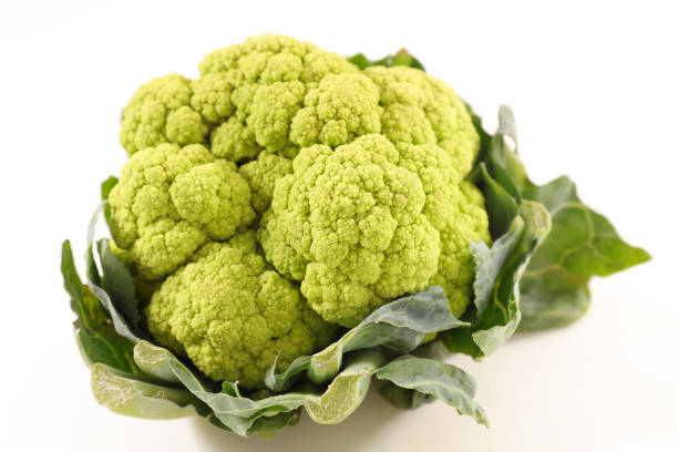 istock green cauliflower isolated on white background 1189491108