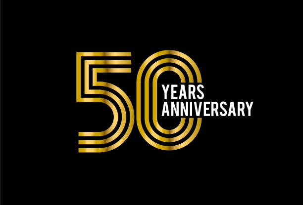 Fifty Years Anniversary Fifty Years Anniversary number 50 stock illustrations