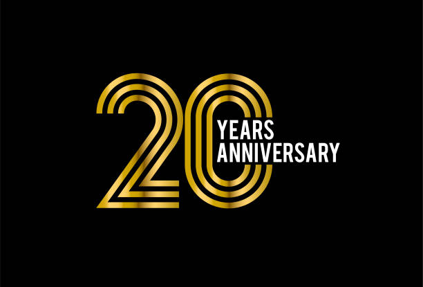 20주년 벡터 아트 일러스트