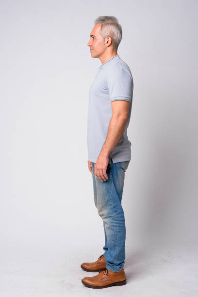 istock Full body shot profile view of handsome Persian man 1189494507