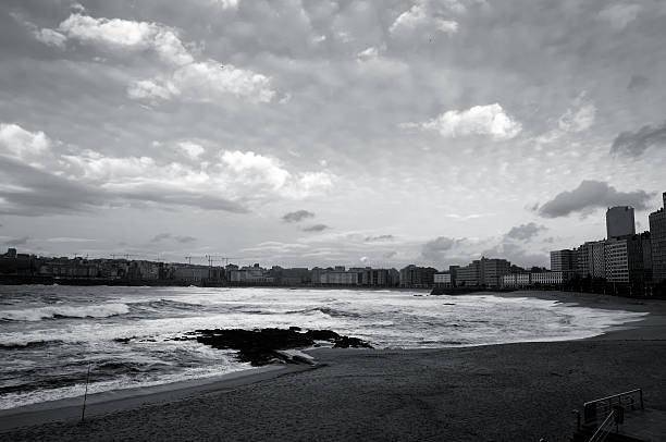 Tempest in La Coruña  cirrus storm cloud cumulus cloud stratus stock pictures, royalty-free photos & images