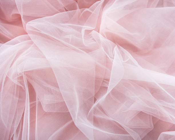 Pink Tulle Background Stock Photo - Download Image Now - Tulle Netting,  Pink Color, Textile - iStock