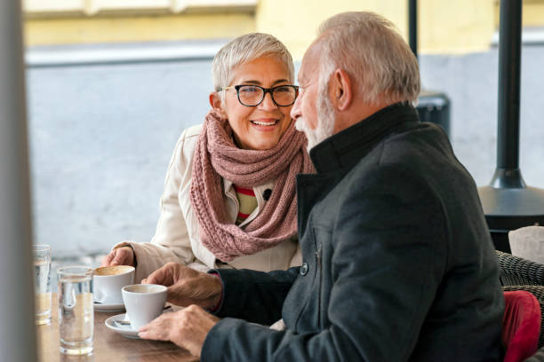 istock Mature Couple Afternoon Tea Drinking Relax Concept 1189498577