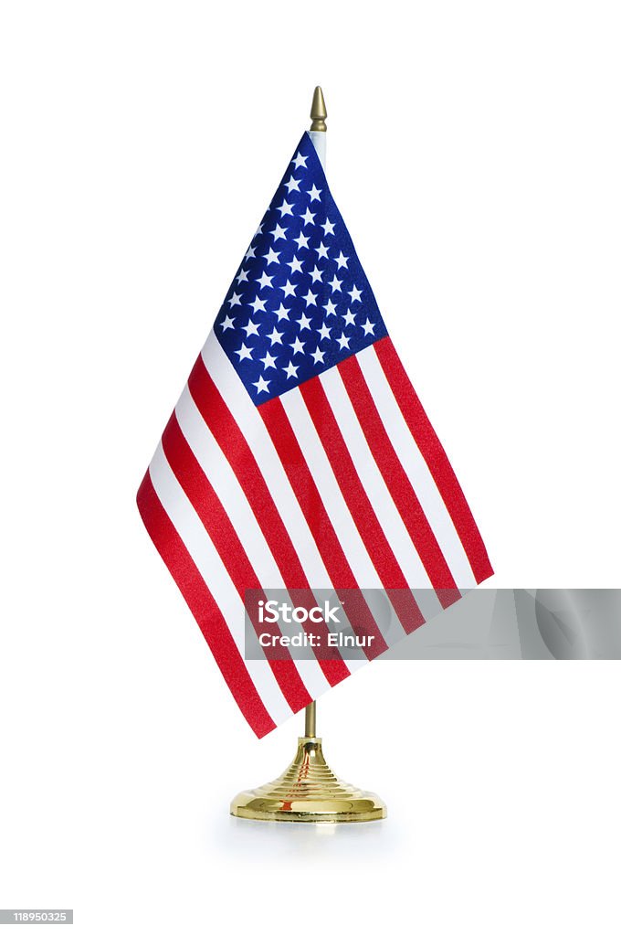 USA flag isolated on the white background American Flag Stock Photo