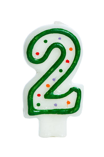 istock Birthday candles isolated on the white background 118950348