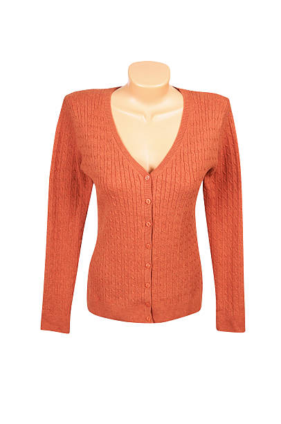 istock Elegant orange blouse  on a white. 118950365