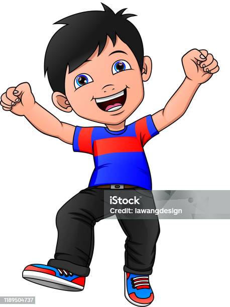 Lucu Happy Boy Kartun Ilustrasi Stok - Unduh Gambar Sekarang - Anak - Umur  manusia, Anak laki-laki - Laki-laki, Aneh - Konsep - iStock