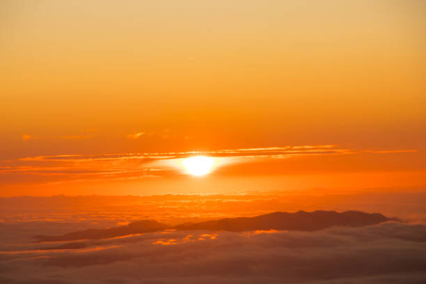 istock Orange colors in sunrise, from Ogradi peak 1189504838