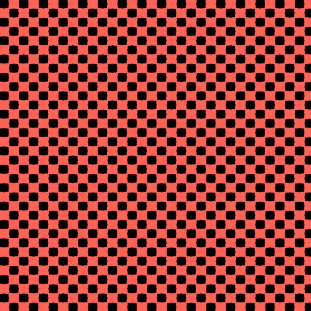 dark orange and black polka-dots pattern for background and copy space.