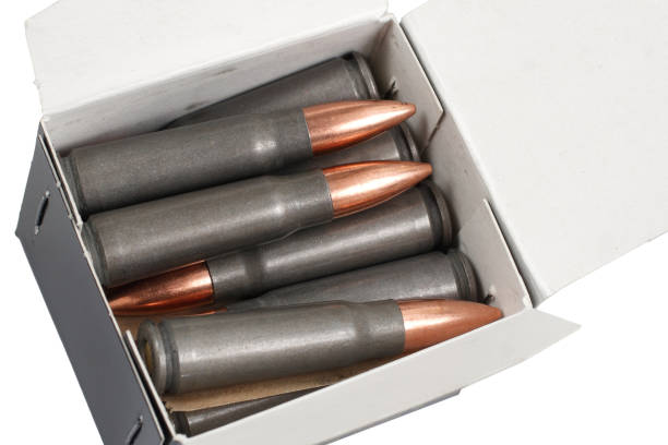 istock kalashnikov cartridges in box 1189508233