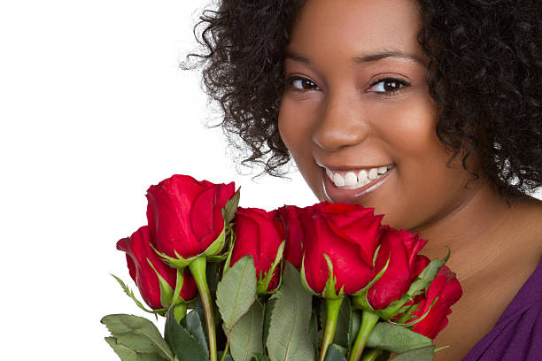 istock Red Roses Woman 118951005
